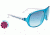 Spy Optic Stratos Sunglasses Translucent Blue w/ White - Blue Fade w/ Blue Flash Lenses