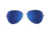 Spy Optic Whistler Sunglasses, Silver Frame, Happy Gray Green W/ Dark Blue Spectra Lens, 673424566503