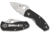 Spyderco Ambitious Lightweight Folding Knife, 2.43in, 8Cr13MoV, Plain Leaf Blade, FRN Black Handle, C148PBK