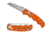 Spyderco Autonomy Automatic Folding Knife, 3.7in, H-1 Steel, Drop Point Blade, G-10, Orange Handle, C165GSOR