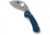 Spyderco Balance Sprint Folding Knife, 1.98 in, CPM SPY27, Leaf Blade, G-10, Cobalt Blue Handle, C141GPCBL