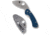 Spyderco Balance Sprint Folding Knife, 1.98 in, CPM SPY27, Leaf Blade, G-10, Cobalt Blue Handle, C141GPCBL
