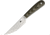 Spyderco Bow River Fixed Blade Knife, 4.25in, Satin Finish 8Cr13MoV Stainless Steel Blade, Trailing Point Blade, G-10, OD Green/Tan Handle, FB46GPOD