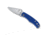 Spyderco Bug Folding Knife, 1.26in, 12C27, Drop Point Blade, G10 Blue Handle, C133GBLP