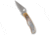 Spyderco Bug Folding Knife, 1.26in, 12C27, Wharncliffe Blade, Nickel/Abalone, Silver Handle, C133AP