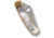 Spyderco Bug Folding Knife, 1.26in, 12C27, Wharncliffe Blade, Nickel/Abalone, Silver Handle, C133AP