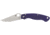 Spyderco Military 2 Folding Knife by Sal Glesser, 4in, CPM S110V, Satin Plain Clip Point Blade, Dark Blue G10 Handle, C36GPDBL2