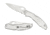 Byrd by Spyderco Cara Cara 2 Folding Knife, 95 mm, Stainless Steel Plain Blade, Stainless Steel Handle, BY03P2