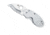 Spyderco Cricket Folding Knife, 1.9in, VG-10, Serrated Drop Point Blade, Stainless Steel, Silver Handle, C29S