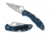Spyderco Delica 4 Folding Knife, 2.9in, CPM SPY27, Satin, Modified Clip Blade, FRN Blue Handle, 716104000319