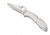 Spyderco Delica 4 Pocket Folding Knife, 2.88 in, VG-10 Partially Serrated Blade, Steel Handle, C11PS