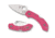 Spyderco Dragonfly 2 Folding Knife, 2.28in, CPM-S30V Stainless Steel, Leaf Blade, FRN Pink Handle, C28FPPNS30V2