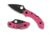 Spyderco Dragonfly 2 Folding Knife, 2.28in, CPM-S30V Stainless Steel, Leaf Blade, FRN Pink Handle, C28FPPNS30VBK2