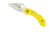 Spyderco Salt Dragonfly 2 Folding Knife, 2.25in, H-2 Steel, Leaf Blade, FRN Yellow Handle, C28PYL2