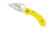 Open Box, Dealer Demo, Spyderco Salt Dragonfly2 Folding Knife, 2.25in, H-2 Steel, Serrated Blade, Leaf Blade, FRN Yellow Handle, C28SYL2-DMO