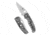 Spyderco Edgerati Folding Knife, 3.57in, CPM S30V, Satin, Clip Point, Aluminum, Silver Handle, 716104017959