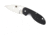 Spyderco Efficient Folding Knife, 3in, 8Cr13MoV, Leaf Blade, Fiberglass-Reinforced Nylon, Black Handle, C216GP