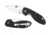 Spyderco Efficient Folding Knife, 3in, 8Cr13MoV, Leaf Blade, Fiberglass-Reinforced Nylon, Black Handle, C216GP