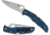 Spyderco Endura 4 Folding Knife, 3.8in, CPM SPY27, Satin, Modified Clip, FRN Blue Handle, C10PCBL