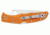 Spyderco Endura 4 Lightweight HAP40 Plain Edge Folding Knife, Burnt Orange C10FPBORE