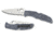 Spyderco Endura, Gray FRN, Super Blue Plain C10FPGYE