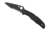 Spyderco Endura 4 Lightweight Folding Knife, 3.8in, VG-10, Partially Serrated Drop Point Blade, Black Blade, Black FRN Handle, C10PSBBK