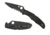 Spyderco Endura 4 Lightweight Folding Knife, 3.8in, VG-10, Partially Serrated Drop Point Blade, Black Blade, Black FRN Handle, C10PSBBK