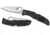 Spyderco Endura 4 Lightweight Folding Knife, 3.8in, Serrated VG-10, Drop Point, Silver Blade, Black FRN Handle, C10SBK