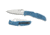 Spyderco Endura 4 Lightweight Folding Knife, 3.8in, VG-10 Stainless Steel, Drop Point Blade, Full-Flat Ground, Plain Edge, Satin Finish, FRN Blue Handle, C10FPBL