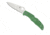Spyderco Endura 4 Lightweight Folding Knife, 3.8in, VG-10, Drop Point Blade, Full-Flat Grind, Satin Finish, FRN Green Handle, C10FPGR