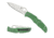 Spyderco Endura 4 Lightweight Folding Knife, 3.8in, VG-10, Drop Point Blade, Full-Flat Grind, Satin Finish, FRN Green Handle, C10FPGR