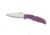 Spyderco Endura 4 Lightweight Folding Knife, 3.8in, VG-10, Drop Point Blade, FRN Purple Handle, Flat Ground, Silver Blade, C10FPPR