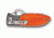 Spyderco Firefly Folding Knife,2.74in VG10 PlainEdge Blade,Orange Handle C184GPOR