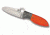 Spyderco Firefly Folding Knife,2.74in VG10 PlainEdge Blade,Orange Handle C184GPOR