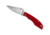 Spyderco Grasshopper Folding Knife, 2.28in, 12C27, Clip Point Blade, G10, Red Handle, C138GRDP