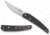 Spyderco Ikuchi Folding Knife, Satin Blade, 3.26in, 8Cr13MoV, Drop Point, Carbon Fiber, Black Handle, C242CFP