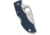 Spyderco Ladybug 3 Lightweight Folding Knife, 1.93in, CPM SPY27, Leaf Blade, Satin Finish, Silver, FRN Blue Handle, LPCBL3