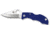 Spyderco Ladybug, Gray FRN, Super Blue Plain LGYP3E