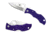 Spyderco Ladybug 3 Folding Knife, 1.9in, VG-10, Clip Point Blade, Purple FRN Handle, LPRP3