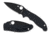 Spyderco Manix 2 Folding Knife, 3.37in, CPM MagnaCut, DLC, Leaf Blade, G-10, Black Handle, 716104018703
