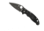 Spyderco Manix 2 Lightweight Black Blade Plain Edge Folding Knife, Black C101PBBK2