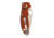 Spyderco Manix 2 Sprint Run Folding Knife, 3.4 in Blade, CPM REX 45 Tool Steel, Plain Edge, G10 Handle, Burnt Orange, C101GPBORE2