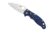 Spyderco Manix 2 Folding Knife, 3.37in, CTS BD1 Fine Edge, Drop Point Blade, Translucent FRCP Blue Handle, C101PBL2