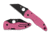 Spyderco MicroJimbo Folding Knives, 2.45in, CPM S30V, G-10, Black DLC, Pink, 716104018550
