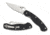 Spyderco Military Folding Knife, Black G-10 Handle, FE Blade, C36GPE