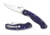 Spyderco Military Folding Knife, Blue/Purple, C36GPDBL