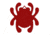 Spyderco Mirror Decal Bug - Red, Red STK3