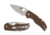 Spyderco Native 5 Folding Knives, 2.95in, CPM 15V, G-10, Satin, Brown, 716104018154