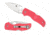 Spyderco Native 5 Lightweight Folding Knife, 2.95in, CPM S30V, Drop Point, Plain Edge, FRN Pink Handle, C41PPN5