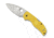 Spyderco Native 5 Lightweight Folding Knife, 2.95in, CPM MagnaCut, Drop Point Blade, PlainEdge, FRN Yellow Handle, C41PYL5